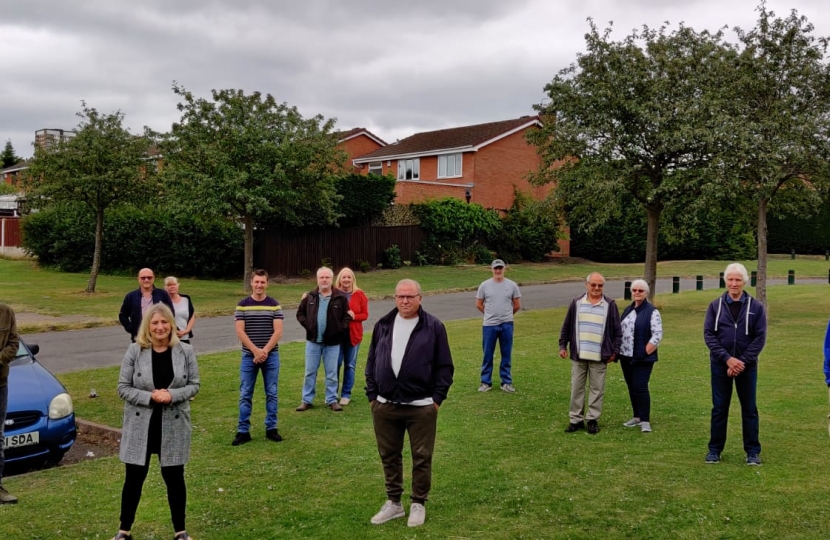 Suzanne Webb and local residents in Withymoor