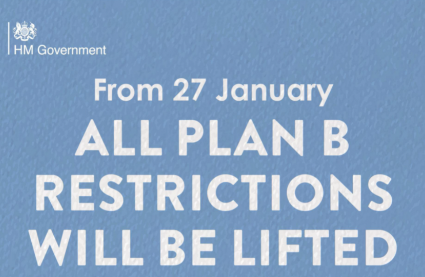 End of Plan B Covid-19 Restrictions