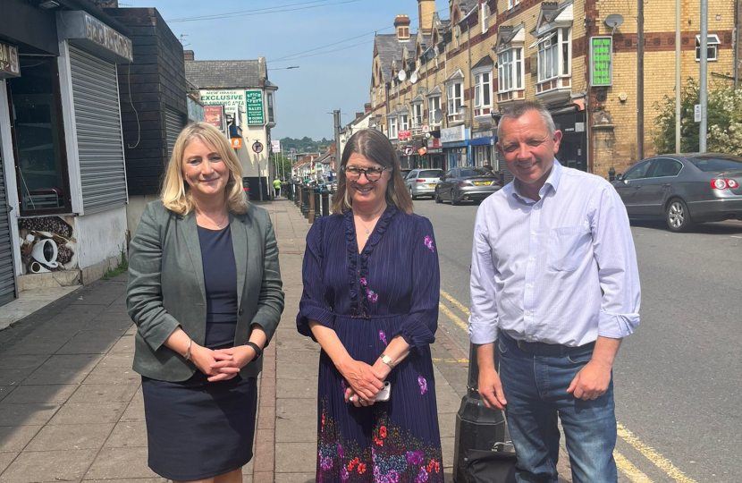 Suzanne with the Housing Minister and Councilor Dave Borley 