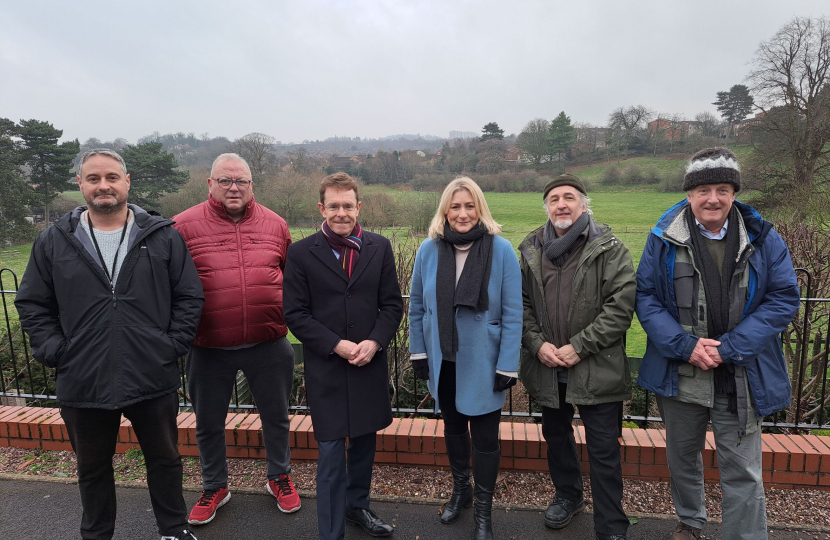 Andy Street, Suzanne and the Corbett Meadow Action Group