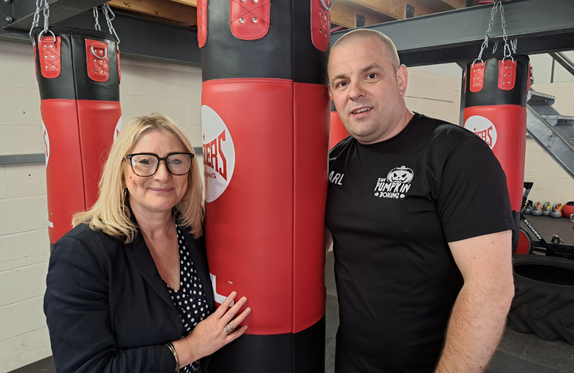 Suzanne at the Boxing Club