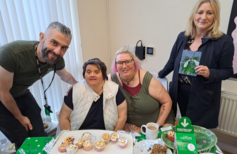 Suzanne Webb MP with organisers of the Coffee Morning