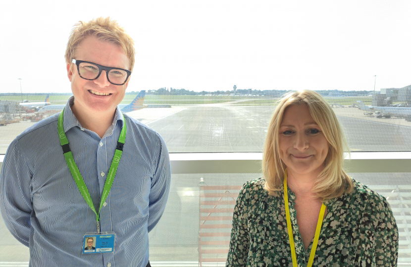 Suzanne Webb MP with Tom Screen