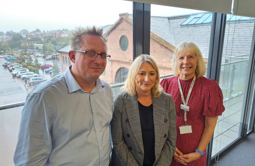 Suzanne Webb MP with Lion Health staff