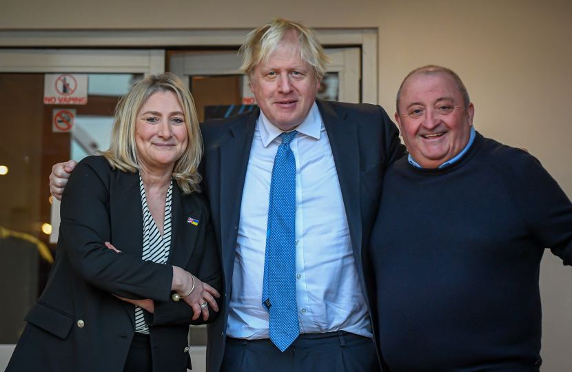 I, Boris and Andy, Chairman of Stourbridge F.C.