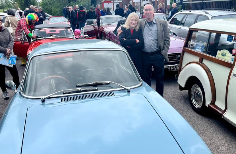 Suzanne Webb MP with winner Jeremy Humphries