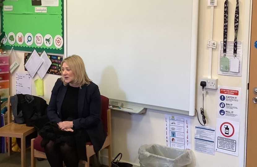 Suzanne Webb MP at Cradley C of E Primary School