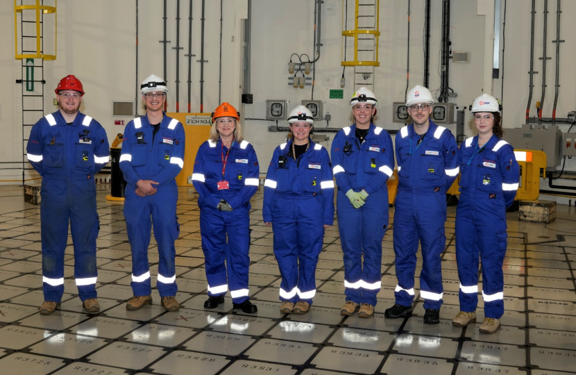 Suzanne Webb MP at Hinkley Point C nuclear power plant