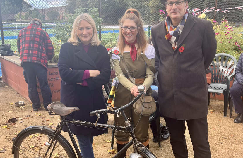 Suzanne Webb MP with Julia Marks and Mike Marks