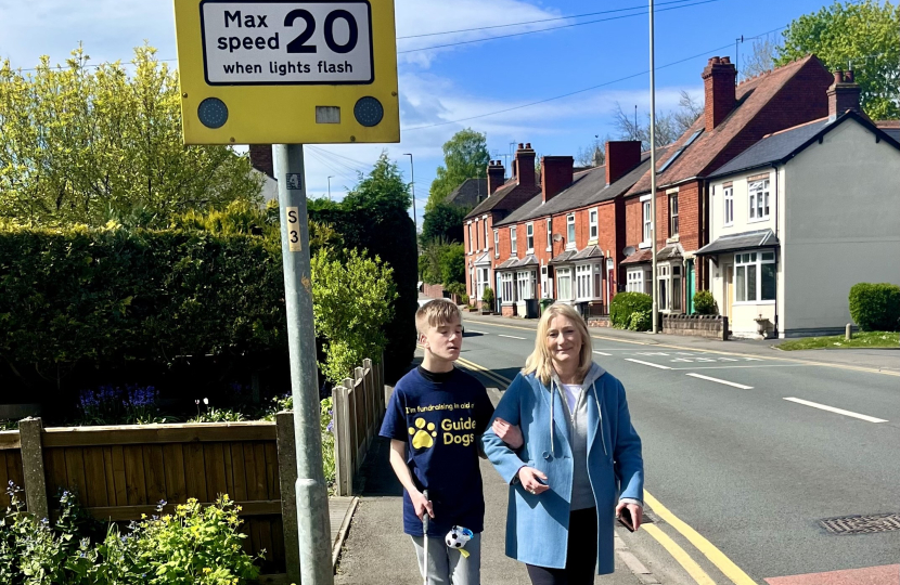 Suzanne Webb MP with Luca