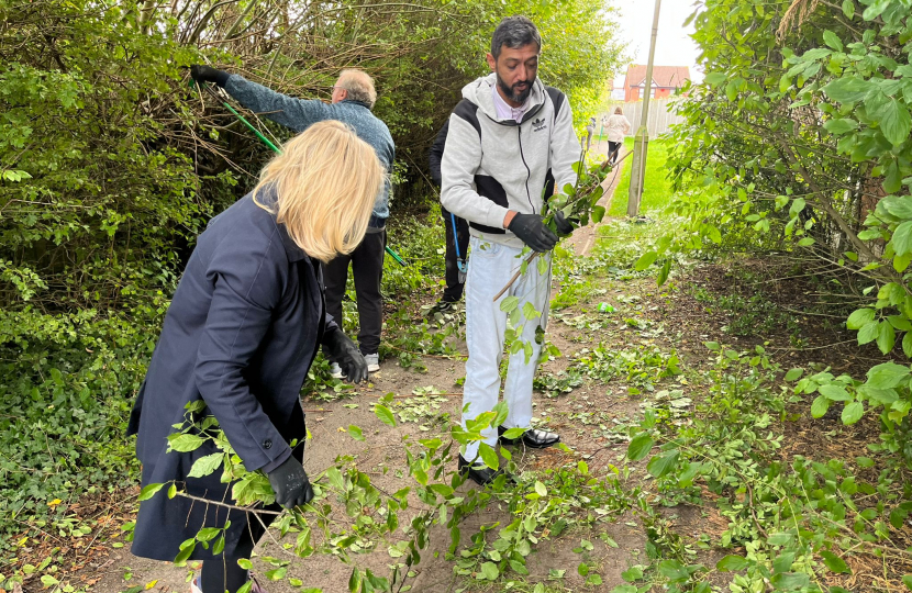 Suzanne Webb MP and Amblecote Councillor Kamran Razzaq