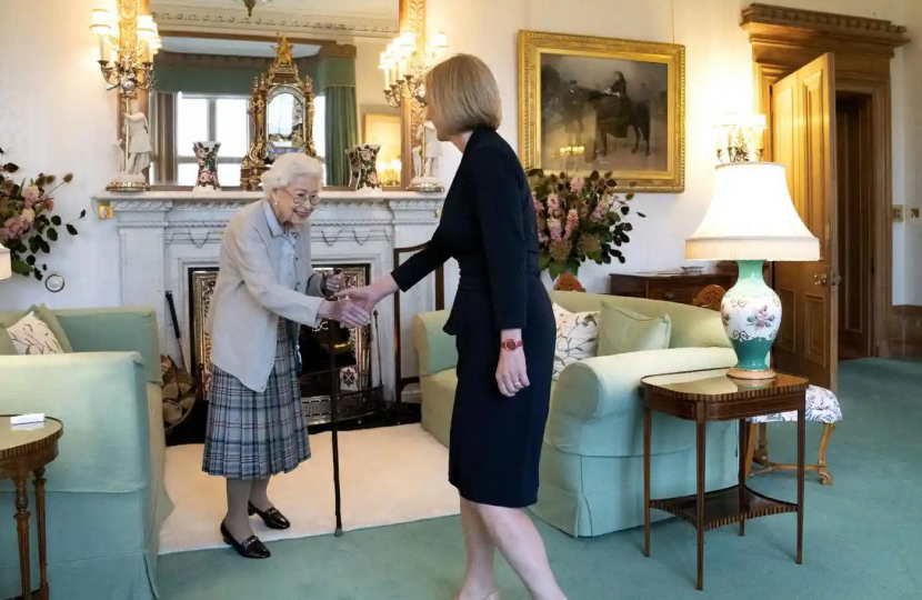 Her Majesty The Queen and Prime Minister Liz Truss MP