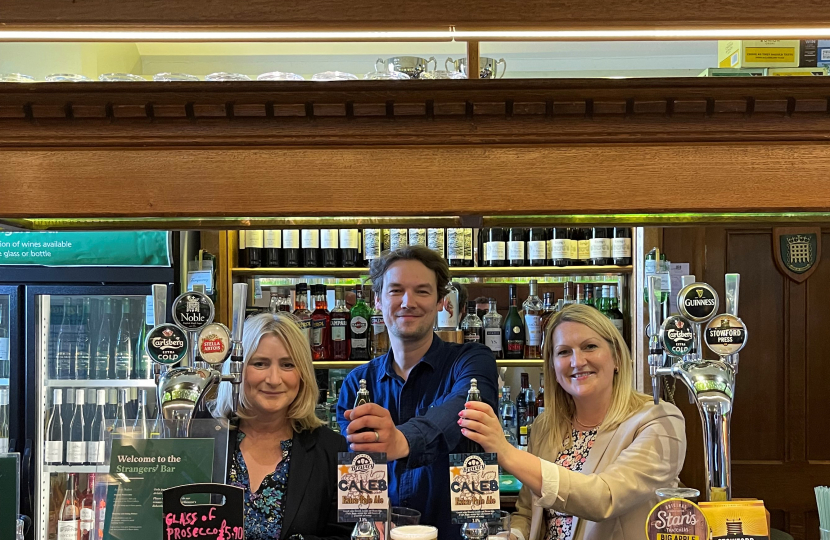 Suzanne Webb MP with Gareth and Emily