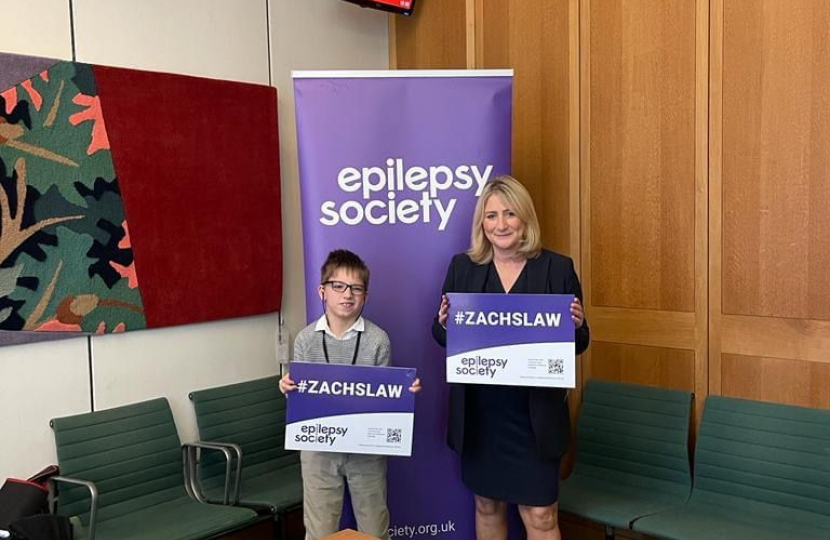 Zach Eagling with Suzanne Webb MP