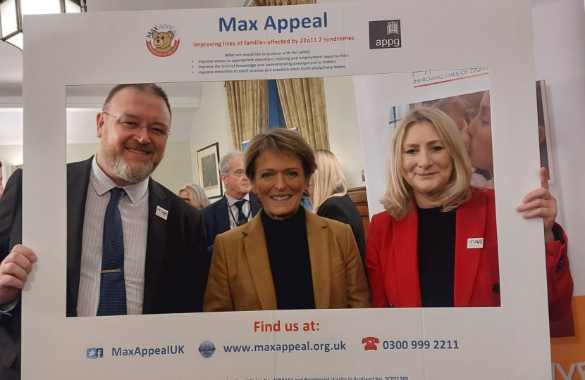 Suzanne Webb MP with Julie Wooton and APPG Chair David Duguid.