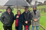 Suzanne Webb MP with Cllr Peter Lee, Cllr Paul Bradley, and Conservative candidate Kamran Razzaq 