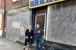 Suzanne Webb MP with local campaigner Jason Thorne at Colley Gate