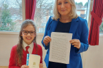 Suzanne Webb MP with Isla Pardoe