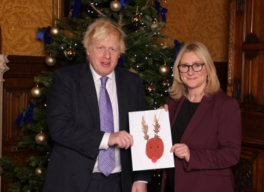 Suzanne Webb MP with the Prime Minister