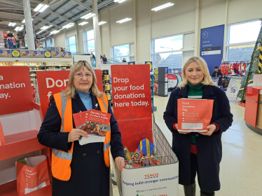 Suzanne Webb MP with Josephine McReynolds 