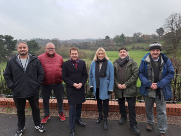 Andy Street, Suzanne and the Corbett Meadow Action Group