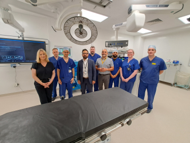 Suzanne with Russell's Hall Hospital Staff