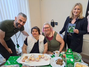 Suzanne Webb MP with organisers of the Coffee Morning