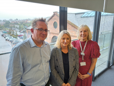 Suzanne Webb MP with Lion Health staff