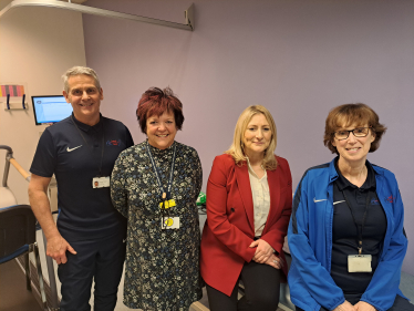 Suzanne Webb MP with Russell Tipton, Karen Kelly and Anne Welsh