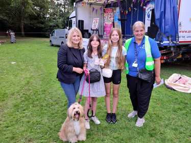 Suzanne Webb MP with Maggie, those who entered her and Ruth Longville