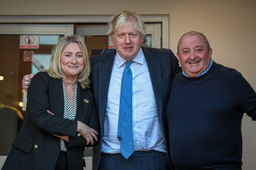 I, Boris and Andy, Chairman of Stourbridge F.C.