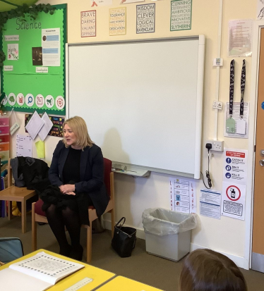 Suzanne Webb MP at Cradley C of E Primary School