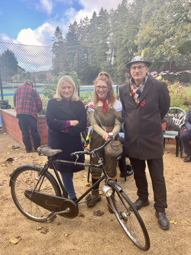 Suzanne Webb MP with Julia Marks and Mike Marks