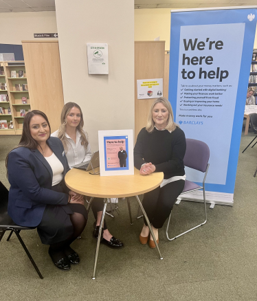 Suzanne Webb MP with Barclays Staff