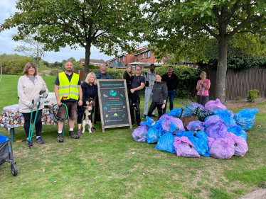 Suzanne Webb MP with Hannah Picken, members of the Wild Earth Movement, and Amblecote Councillors Kamran Razzaq, Paul Bradley, and Pete Lee