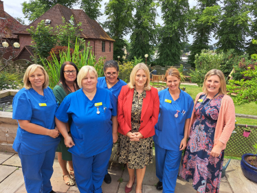 Suzanne with Hospice Nurses