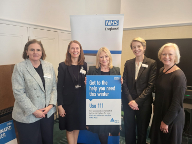 Suzanne Webb MP with NHS staff