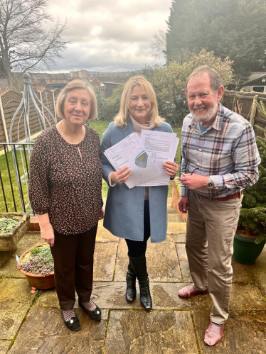 Suzanne Webb MP with Graham and Valerie Beckley