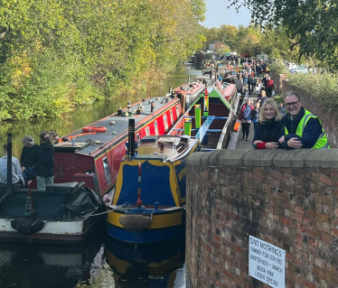 Suzanne Webb MP with Nicholas Barlow, Trustee of Stourbridge Navigation Trust