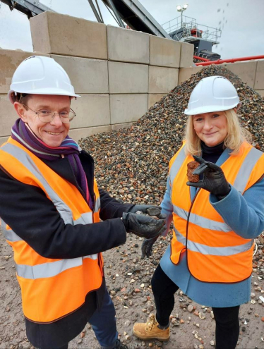 West Midlands Mayor Andy Street and Suzanne Webb MP in Lye