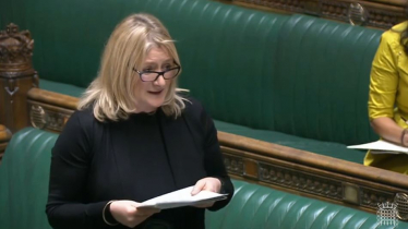 Suzanne Webb MP at a debate on the Cultural Objects (Protection from Seizure) Bill