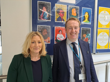 Suzanne Webb MP with Headmaster Paul Kilbride