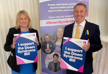 Suzanne Webb MP supporting Dr Liam Fox MP's Down Syndrome Bill