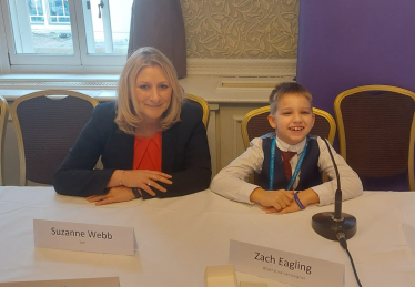 Suzanne Webb MP with Zach 